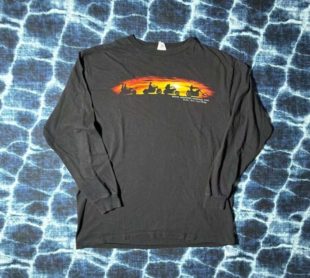 Rocky Mountain National Park Ridin' Over Trail Ridge Long Sleeve Graphic T-Shirt